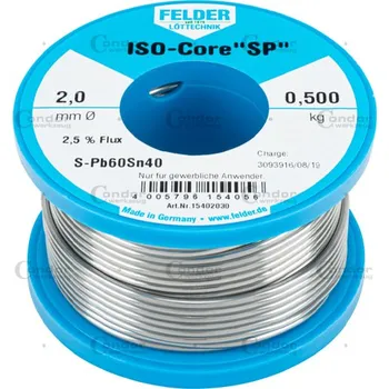 Příslušenství k nářadí Condor cín pájecí FELDER Sn40, Pb60, průměr 2,0 mm, 500g - 100-08328