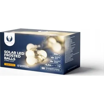 Venkovní osvětlení Světelný řetěz Forever Light 650 cm solární bílý