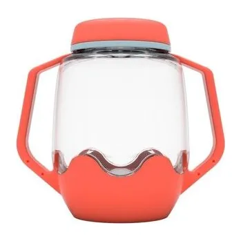 Kojenecká láhev Słoik sensoryczny do napełnienia wodą czerwony