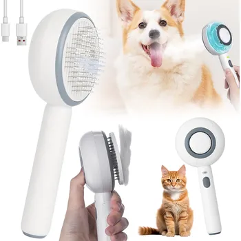 Kosmetika pro psa Parní Kartáč Pro Zvířata Psa Kočku Elektrický Pro Péči o Srst