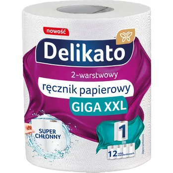 Papírový ručník Delikato papírové utěrky Giga XXL 500 útržků 1 role