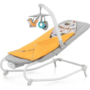 Dětská houpačka KINDERKRAFT houpátko vibrující s melodií Felio 2 Forest Yellow 0m+, do 9 kg