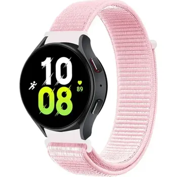 Řemínek na hodinky Enem Nylonový rychloupínací řemínek 18mm - Světle růžový IR-AWGW-0724