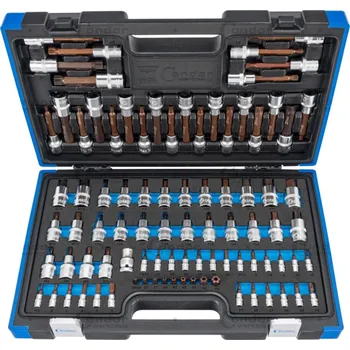 Condor hlavice zástrčné 1/4" - 1/2", PH - Inbus - Torx - Torx Security - XZN, Xcess Performance, 89 dílů - 100-08259