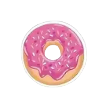 samolepka Samolepky - donaty I (sada 5 ks)