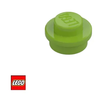 Stavebnice LEGO LEGO® Dílky LEGO Podložka kruhová 1x1 / 4073 Barva: Limetková 4073