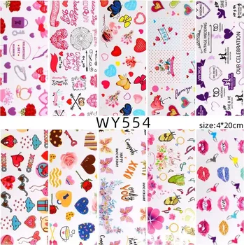 Luxusní nálepky na nehty pro jedinečný design | ozdoby na nehty, vodní obtisky - WY554