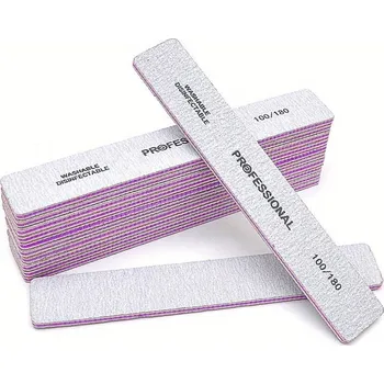 5 ks Silné pilníky na nehty pro domácí péči | pilník, péče - 5 ks zrnitosti 100-180