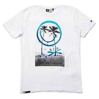 Pánské tričko Tričko Rip Curl SMILEY SS TEE Optical White velikost 16
