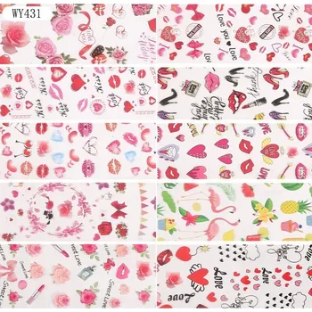 Luxusní nálepky na nehty pro jedinečný design | ozdoby na nehty, vodní obtisky - WY431