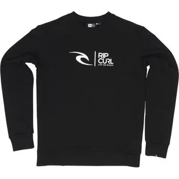 Pánská mikina Mikina Rip Curl BASIC CREW FLEECE Black velikost 12
