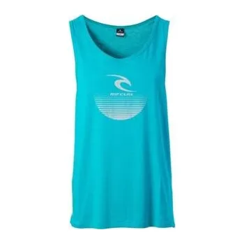 Pánské tričko Tričko Rip Curl THE CORPORATE TANK Lake Blue Heath velikost L