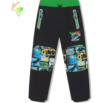 Chlapecké kalhoty Chlapecké softshellové kalhoty zateplené Kugo HK5053 tmavě šedé / zelený pas