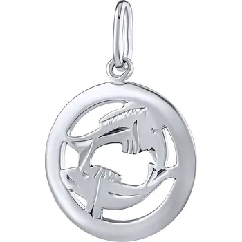 Šperk Stříbrný přívěsek - znamení Ryby v kolečku