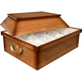 Smuteční dekorace dřevěná rakev velká