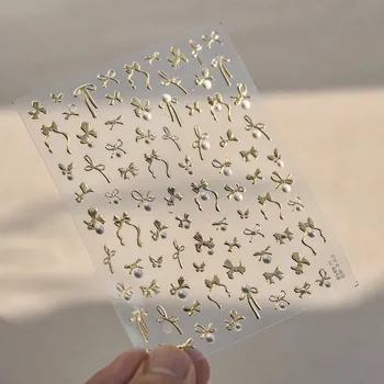 Roztomilé nálepky mašličky na nehty | nálepky, zdobení nehtů - to4818XTJ