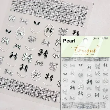 Umělé nehty Mašle pro zdobení nehtů | samolepky, nail art doplňky - TO4567ZZ