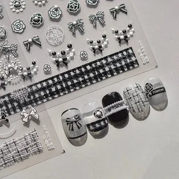 5 D roztomilé mašličky samolepky na nehty | samolepky, ozdoby na nehty - to4370JZ