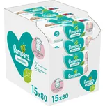 Pampers Sensitive XXL vlhčené ubrousky 15x80 ks