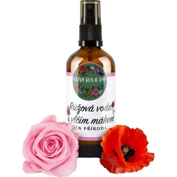 Pleťový krém Každý den je dar Růžová voda s vlčím mákem 100 ml