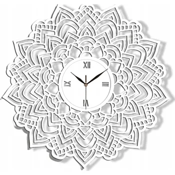 Hodiny PROLAMOVANÉ DŘEVĚNÉ HODINY NA ZEĎ BENÁTSKÁ KRAJKA