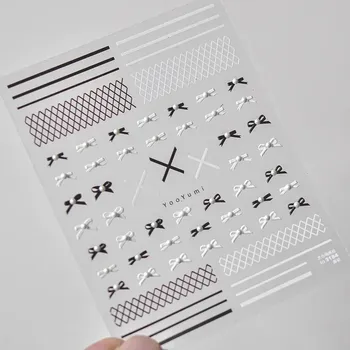 3d zimní nálepky na nehty s reliéfem | samolepky, nehtové zdobení - TO3184