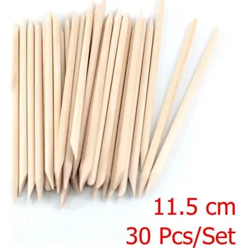 Pomerančová dřívka pro snadné odstranění kůžičky | manikúrní pomůcky, dřívka na nehty - 11,5 cm - 30 ks