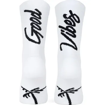 Pánské ponožky Ponožky Pacific and Co GOOD VIBES (White) goodviveswhite Velikost 42-45