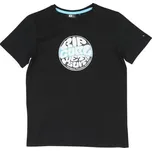 Tričko Rip Curl ROUND LOGO SS TEE Black velikost 10
