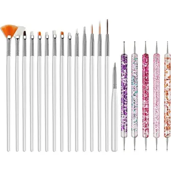 Sada štětců na zdobení nehtů pro gel i akryl | nail art, manikúra - 03