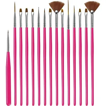 Sada štětců na zdobení nehtů pro gel i akryl | nail art, manikúra - 19