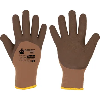 Pracovní rukavice Ochranné rukavice Grizzly Full latex 11