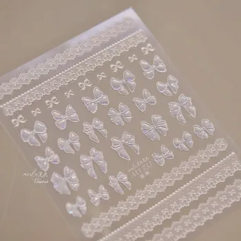 Roztomilé nálepky mašličky na nehty | nálepky, zdobení nehtů - MS733SY