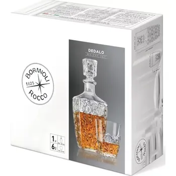Sklenice Bormioli Rocco 7 dílný Whiskey set Dedalo