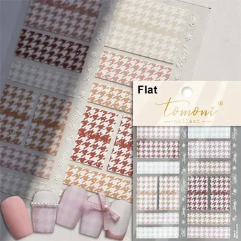 3d zimní nálepky na nehty s reliéfem | samolepky, nehtové zdobení - TO4561