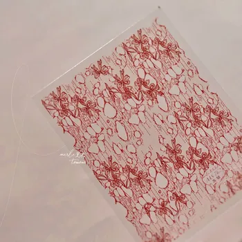 3d zimní nálepky na nehty s reliéfem | samolepky, nehtové zdobení - MS762