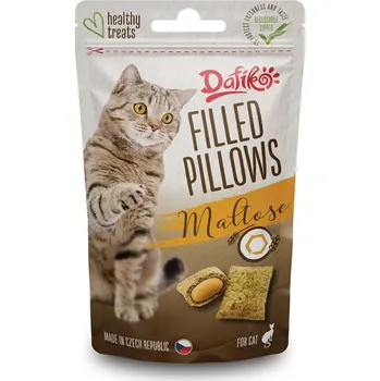Pamlsek pro kočku Tommi CZ s.r.o. Dafíko plněné polštářky pro kočky s maltozou 40g