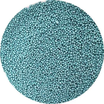 Přisada na vaření a pečení Cukrové perličky metalické tyrkysové 2mm 80g - I LOVE CAKES