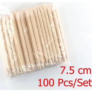 Pomerančová dřívka pro snadné odstranění kůžičky | manikúrní pomůcky, dřívka na nehty - 7,5 cm - 100 ks