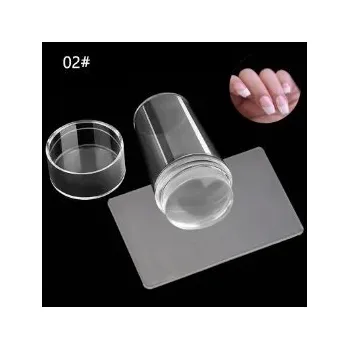 Silikonové razítko pro zdobení nehtů a manikúru | nail art, manikúra pomůcka - Průhledná pečeť