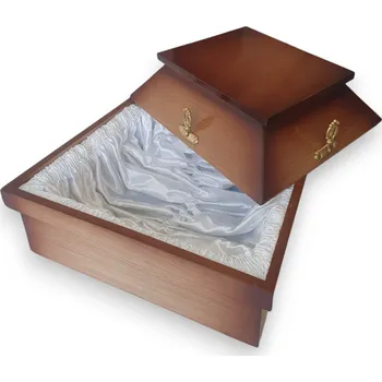 Smuteční dekorace Rakev pro psa - malá dřevěná