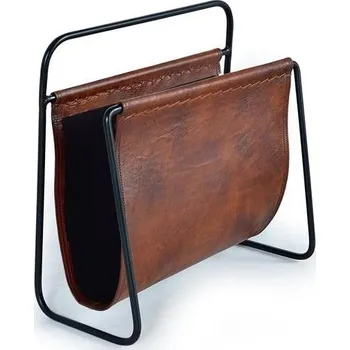 Stojan na deštník Designový kožený stojan Rachel 40cm - industriální