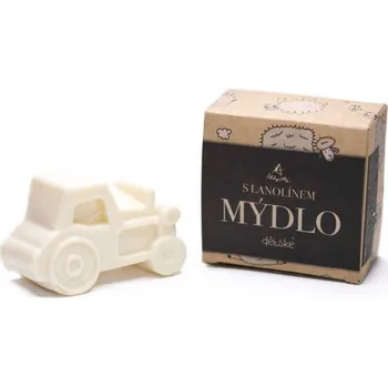 Koupelová kosmetika Alchymistky Dětské mýdlo s lanolinem 55 g traktor