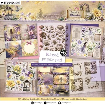 Studio Light Kreativní blok Studio Light "Growing & Blooming", 20,3x20,3 cm, 36 l.