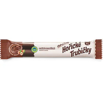Cukrovinka Petráčkovi Hořické trubičky kakaové s ořechy polomáčené 40 g