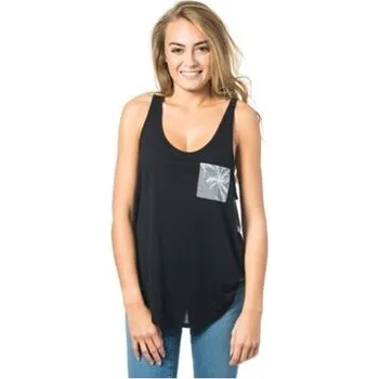 Pánské tričko Tričko Rip Curl FLOWER POCKET TANK Black velikost L