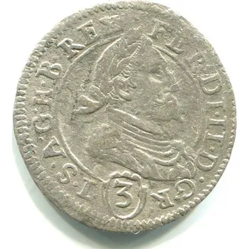 Ferdinand II. 3 Kreuzer 1635. Graz. Ag.
