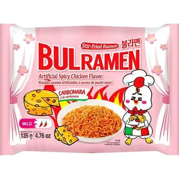 Bulramen - pálivé kuřecí nudle s příchutí Carbonara EXPIRACE 18.8.2025 (135g)