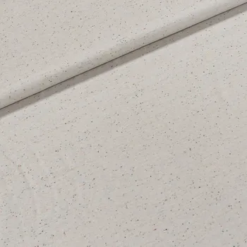 Viskózový úplet A0267, světle šedý s barevnými nopkami, š.175cm (látka v metráži)