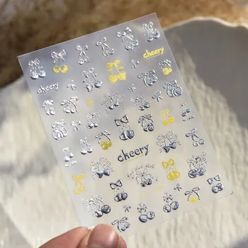 Roztomilé samolepky na nehty dortíky jahoda čokoláda | nálepky, doplňky na nehty - TA384S